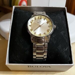 Bulova Silver and Diamond Woman’s Watch